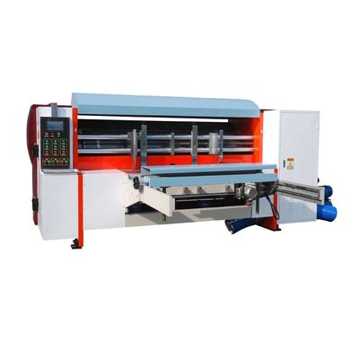 Ποιότητα  Automatic Rotary Die Cutting Machine with Lead Edge Auto Feeder for 1400x2400mm Corrugated Carton Die Cutter Εργοστάσιο