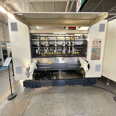 ποιότητας  Max Width 2500 Mm Thin Blade Slitter Scorer Machine Making Corrugated Cardboard Equipped With 3 Kinds Of Scorer Mode Ensuring Processing Εργοστάσιο