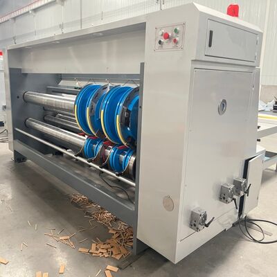 ποιότητας  PLC Control Rotary Slotting Machine With 4 Groups Knives Designed To Improve Slotting Accuracy And Operational Efficiency Εργοστάσιο