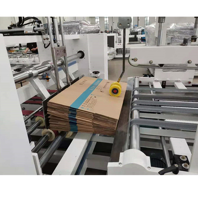 Πλήρης αυτοματοποιημένη ζαρωμένη μηχανή 3KW Gluer φακέλλων κιβωτίων υψηλής ταχύτητας