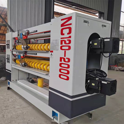 Γραμμή παραγωγής διπλού NC Cutter Helical Knives κυματοειδές χαρτόνι