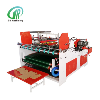 Ημι αυτόματη Flexo φακέλλων ενιαία σελίδα 2000mm 3.2kw κιβωτίων Gluer ζωηρόχρωμη