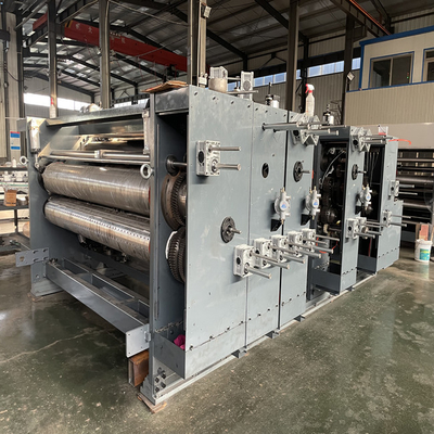 Ζαρωμένος υψηλή ταχύτητα εκτυπωτής 150m/Min Flexo χαρτοκιβωτίων