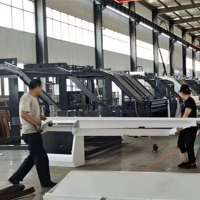 Laminator φλαούτων 1300x1250mm ημι αυτόματος πίνακας εγγράφου μηχανών ενιαίος ζαρωμένος πλευρά