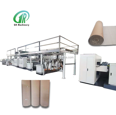 Plc Control Corrugated Cardboard Γραμμή Παραγωγής 200m/Min Ταχύτητα Σχεδίασης