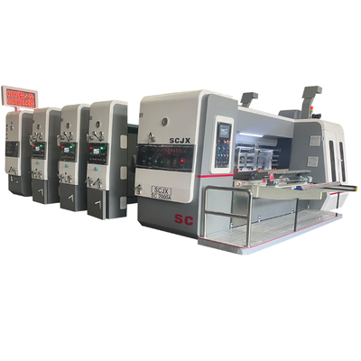1-6 Χρώματα κυματοειδές χαρτοκιβώτιο Flexo Printing Machine Διάμετρος κυλίνδρου πλάκας φ300-φ530mm