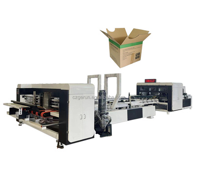 Ελέγχου Plc κυματοειδής χαρτοφυλάκιο Folder Gluer Μηχανή με Min Gluing μήκος 150mm