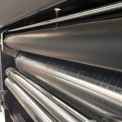 Μηχανή εκτύπωσης κυματοειδούς χαρτονιού Flexographic Double Slotter Rotary Die Cutter