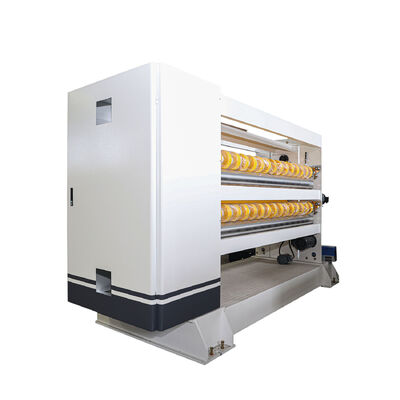 Γραμμή παραγωγής κυματοειδούς χαρτονιού με διπλό κόφτη NC ακριβείας ±1mm, ελικοειδή εγκάρσιο κόφτη ελεγχόμενο από υπολογιστή και σύστημα ελέγχου PLC