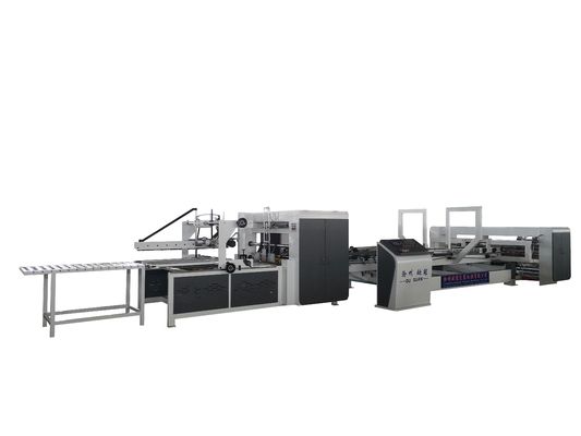 Αυτόματος φάκελλος Gluer Stitcher CE πλήρως για την κατασκευή κιβωτίων χαρτοκιβωτίων