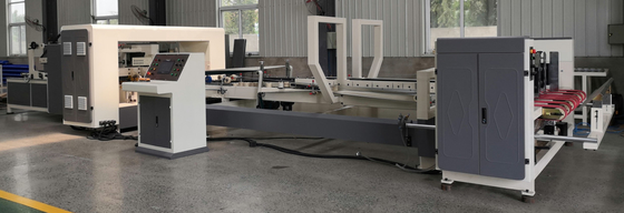 Αυτόματη μηχανή Gluer Stitcher φακέλλων για τη ζαρωμένη συσκευασία